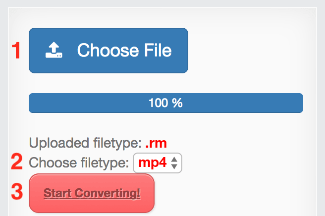 How to convert RM files online to MP4